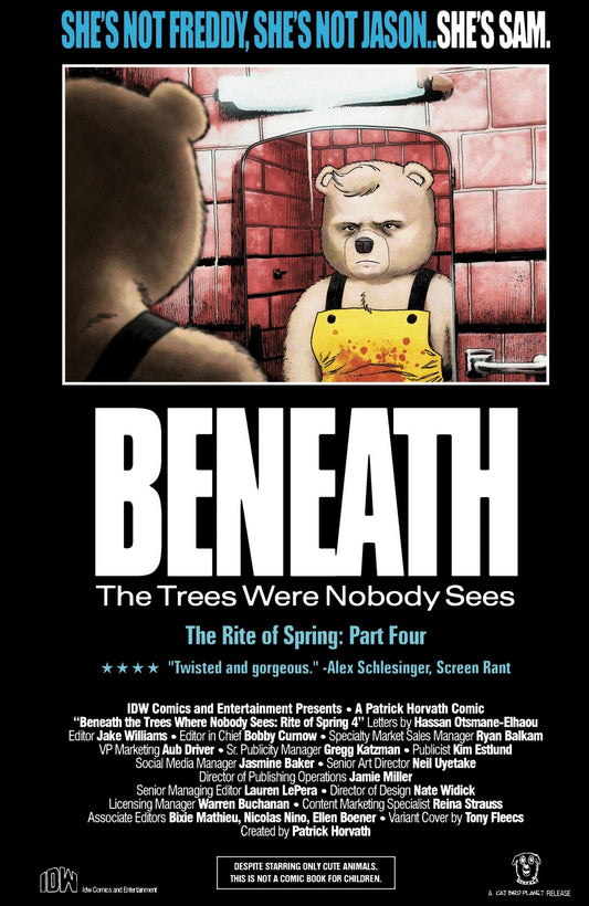 Comics - Beneath The Trees Where Nobody Sees: Rite Of Spring 4 Variant B (Fleecs Movie Homage Cover) - Fan - Tastic Cards & Comics - IDW Publishing