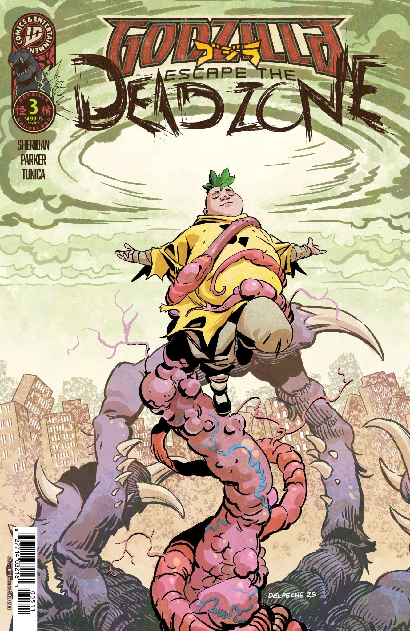 Comics - Godzilla: Escape The Deadzone [Kai Sei Era] 3 Variant B (Delpeche) - Fan - Tastic Cards & Comics - IDW Publishing