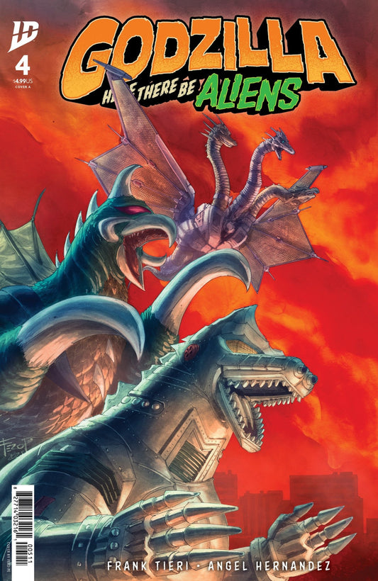 Comics - Godzilla: Here There Be Aliens 4 Cover A (Pe) - Fan - Tastic Cards & Comics - IDW Publishing