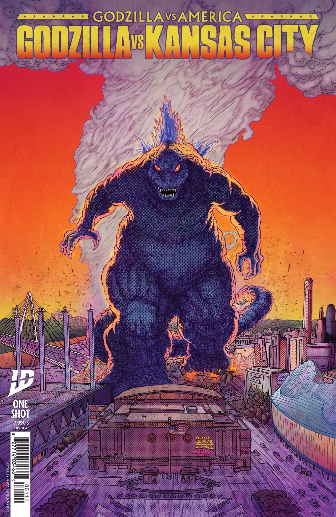 Comics - Godzilla vs. America: Kansas City Cover A (Williams II & Moody) - Fan - Tastic Cards & Comics - IDW Publishing
