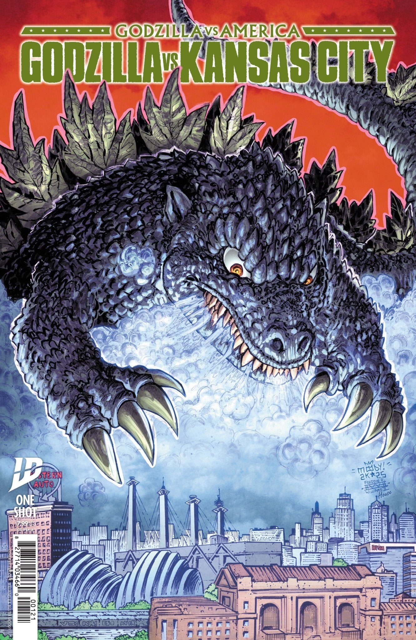 Comics - Godzilla vs. America: Kansas City Variant B (Moody & Williams II) - Fan - Tastic Cards & Comics - IDW Publishing