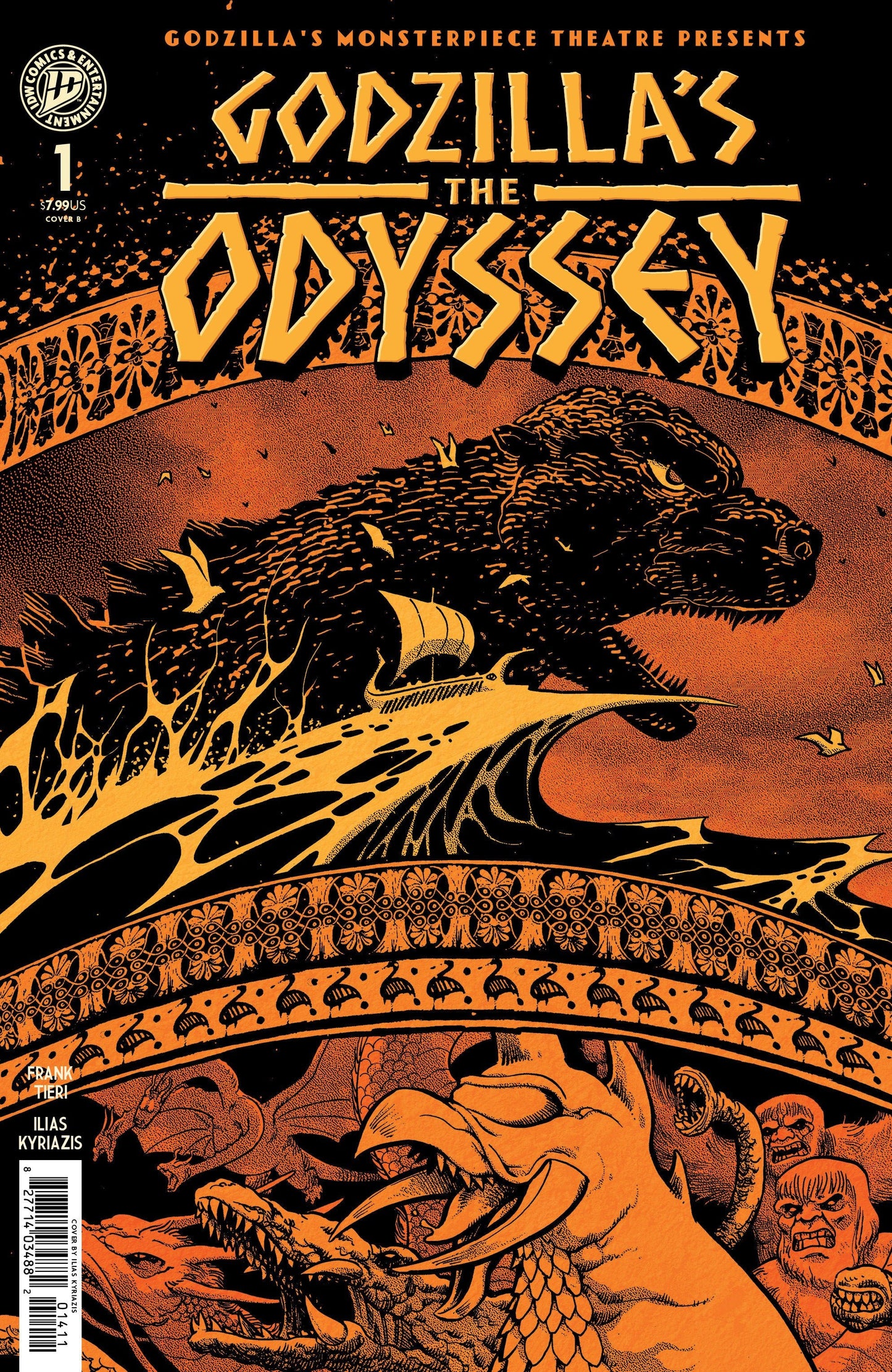 Comics - Godzilla’s Monsterpiece Theatre Presents: Godzilla’s The Odyssey Variant B (Kyriazis) - Fan-Tastic Cards & Comics - IDW Publishing