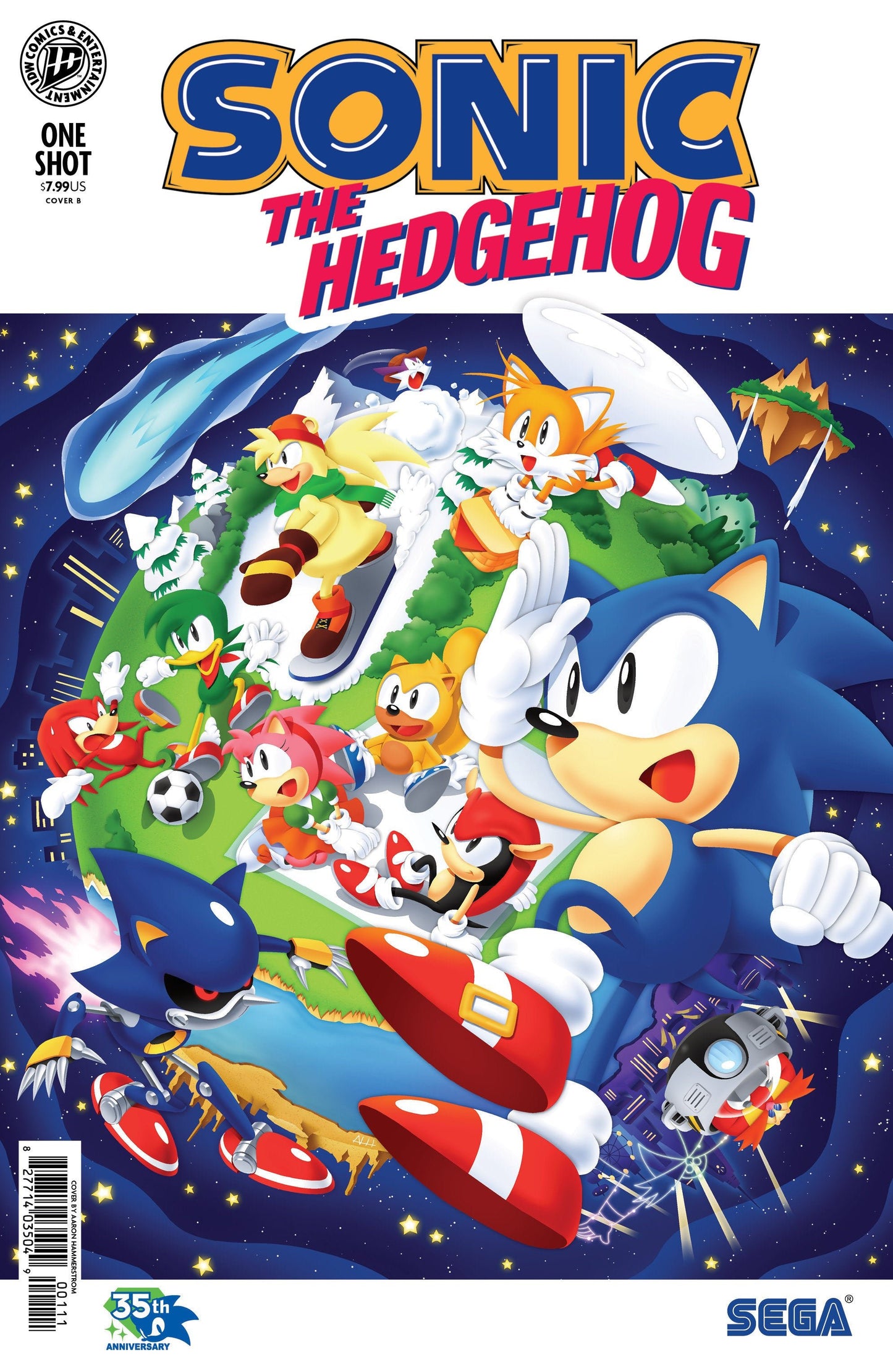 Comics - Sonic The Hedgehog: 35th Anniversary Special Variant B (Hammerstrom) - Fan-Tastic Cards & Comics - IDW Publishing