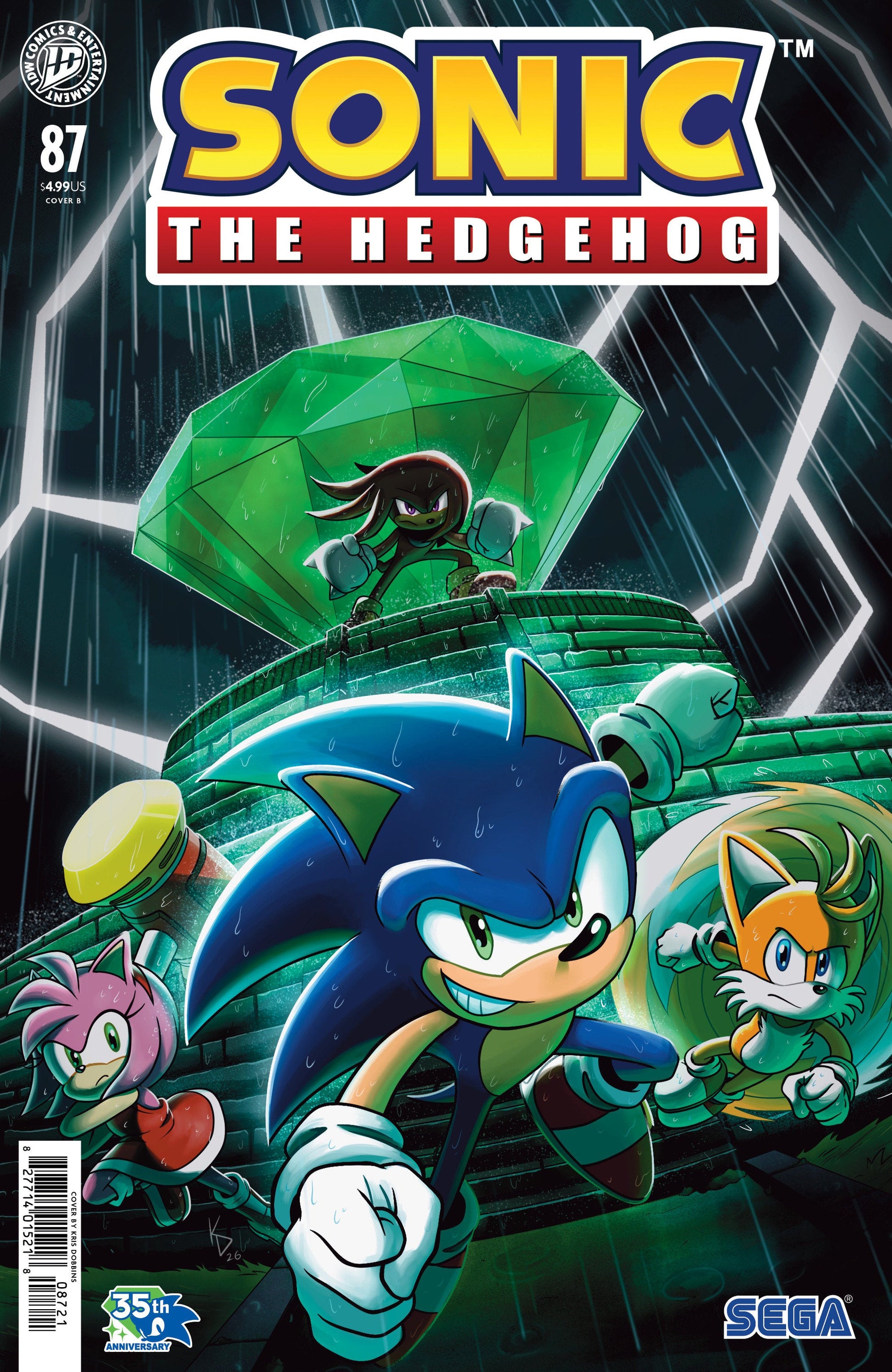 Comics - Sonic The Hedgehog 87 Variant B (Dobbins) - Fan-Tastic Cards & Comics - IDW Publishing