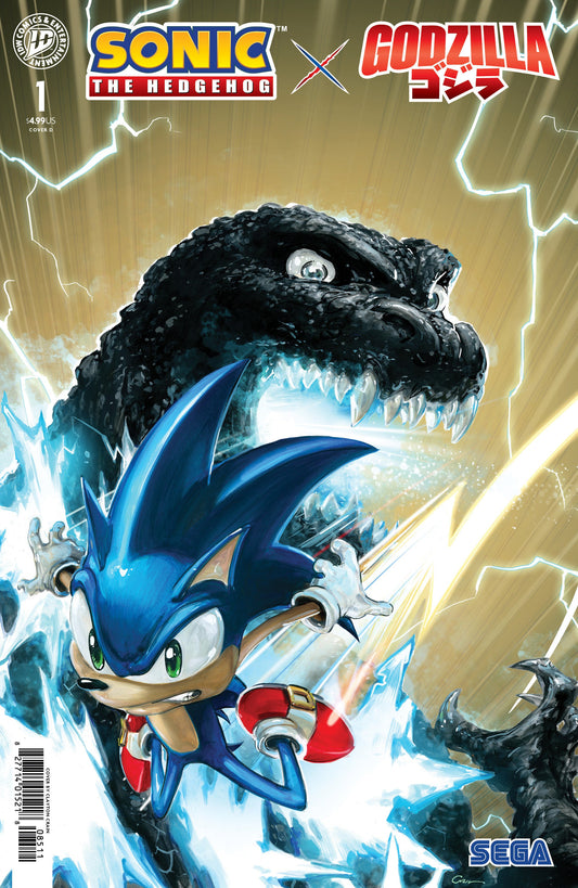 Comics - Sonic The Hedgehog X Godzilla 1 Variant D (Crain) - Fan-Tastic Cards & Comics - IDW Publishing