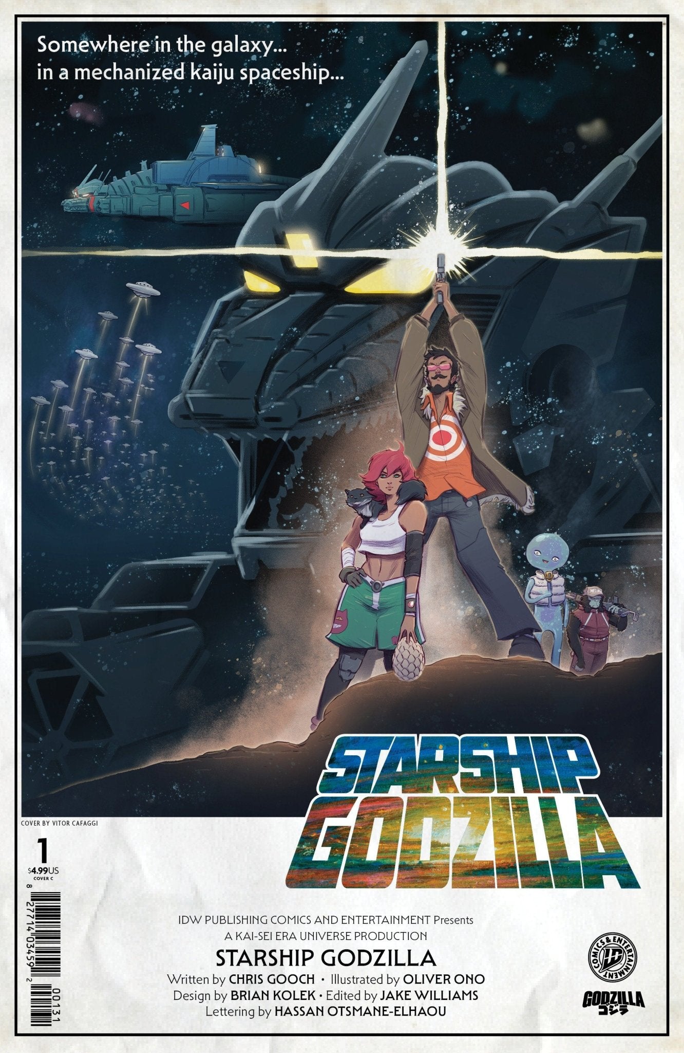 Comics - Starship Godzilla [Kai Sei Era] 1 Variant C (Cafaggi Movie Homage Cover) - Fan - Tastic Cards & Comics - IDW Publishing