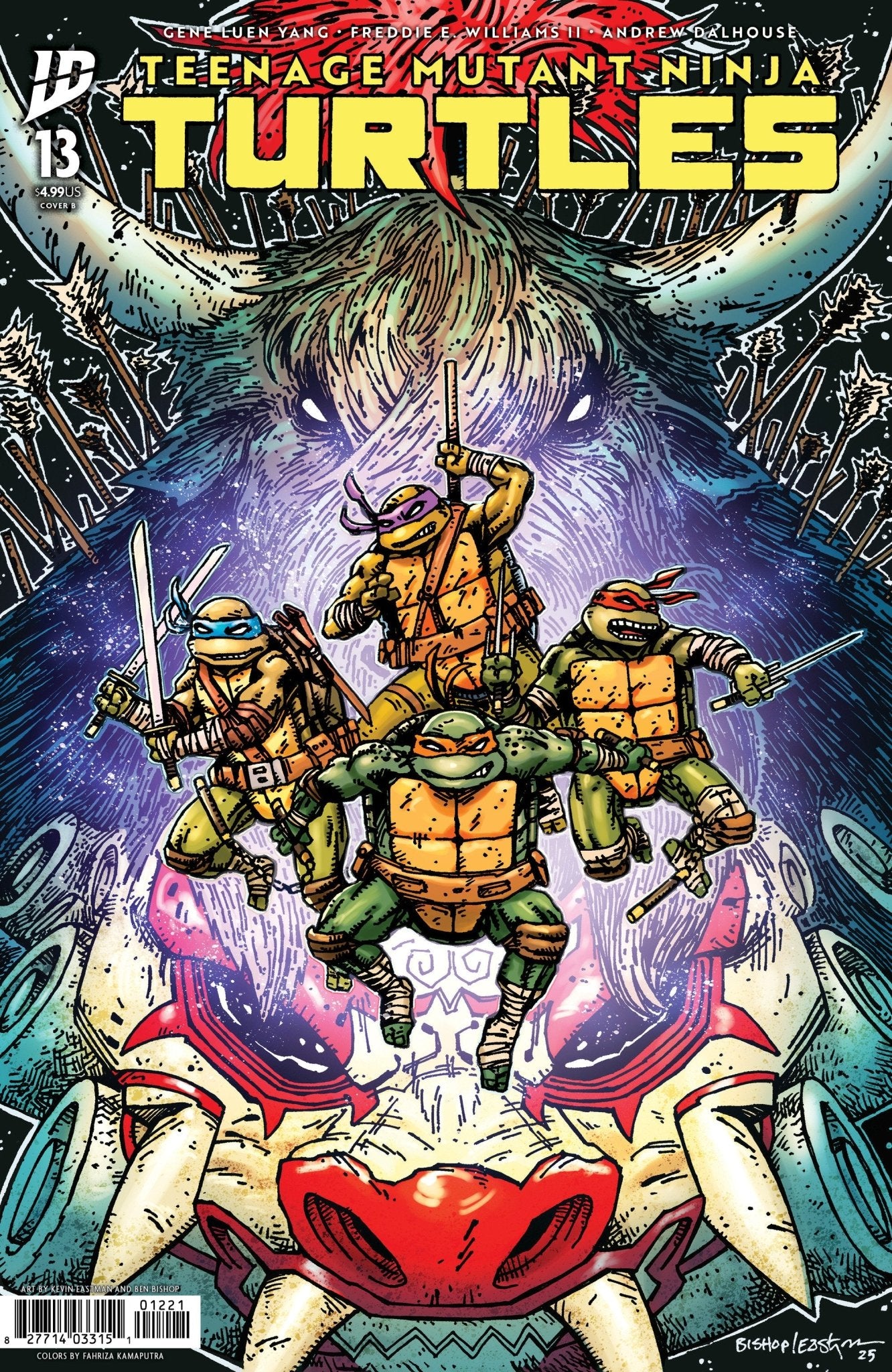 Comics - Teenage Mutant Ninja Turtles 13 Variant B (Eastman & Bishop) - Fan - Tastic Cards & Comics - IDW Publishing