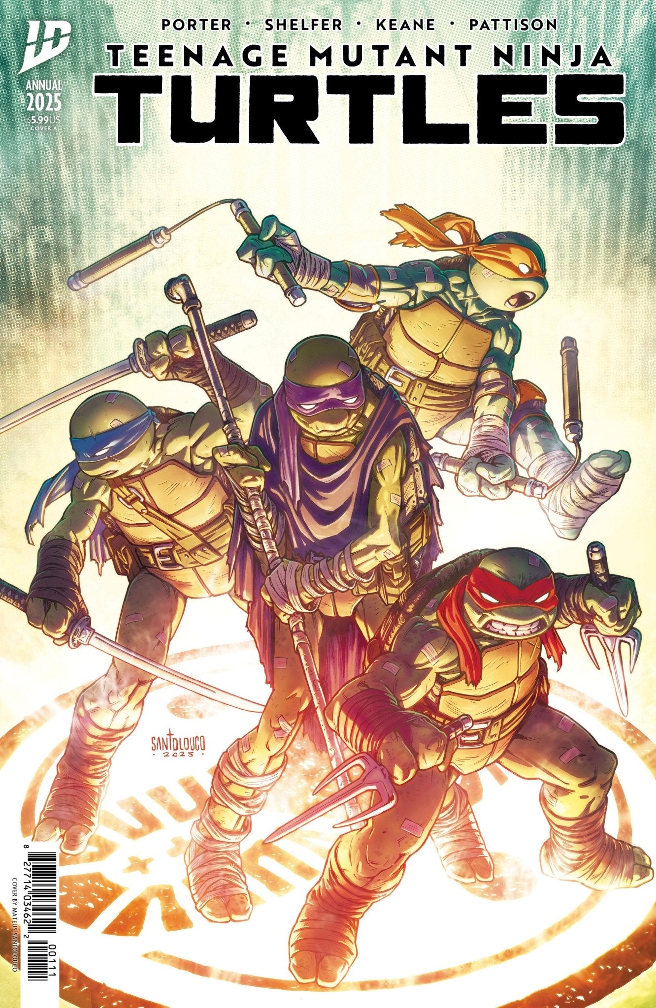 Comics - Teenage Mutant Ninja Turtles: Annual 2025 Cover A (Santolouco) - Fan - Tastic Cards & Comics - IDW Publishing