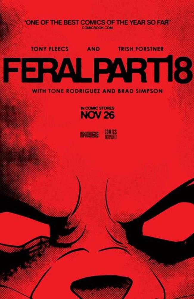Comics - Feral 18 Cover B Tony Fleecs & Trish Forstner Movie Poster Homage Variant - Fan-Tastic Cards & Comics - Image Comics