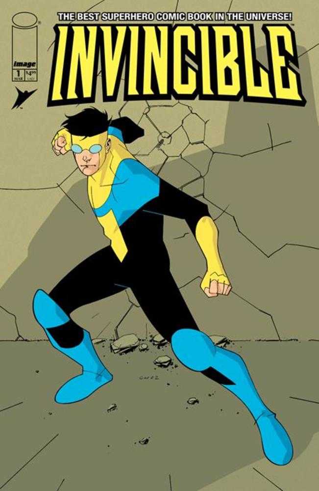 Comics - Invincible Foil Edition 1 Reprint Cover A Cory Walker & Bill Crabtree Foil - Fan-Tastic Cards & Comics - Image Comics