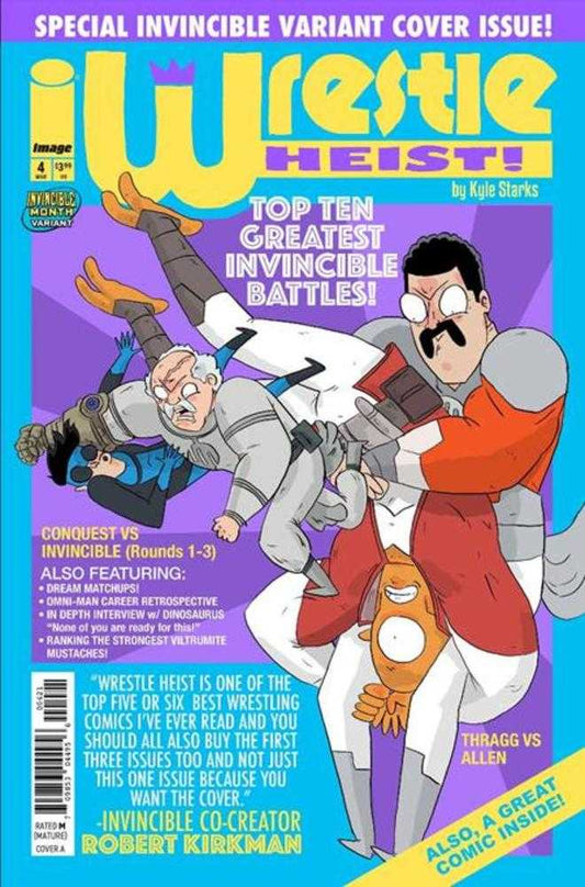 Comics - Wrestle Heist 4 (Of 5) Cover B Kyle Starks Invincible Team Up Variant (Mature) - Fan-Tastic Cards & Comics - Image Comics