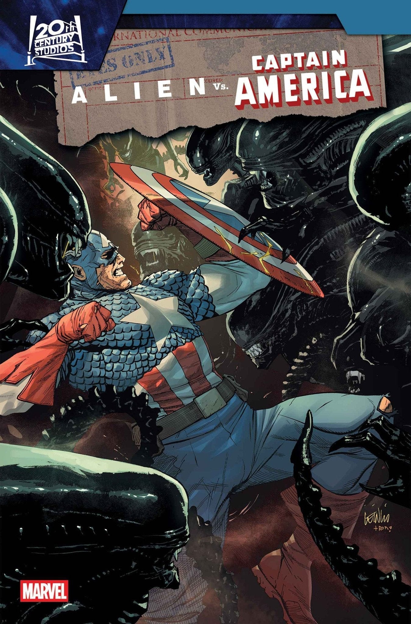 Comics - Alien vs. Captain America 1 - Fan-Tastic Cards & Comics - Marvel Comics