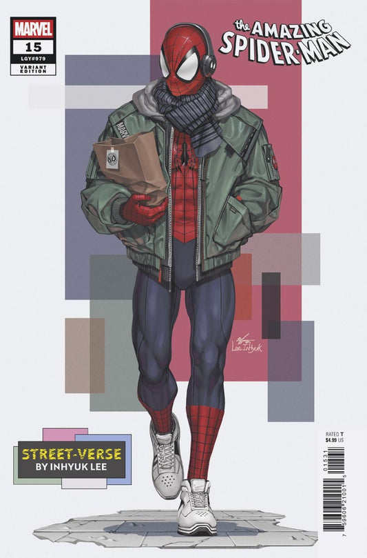 Comics - Amazing Spider - Man 15 Inhyuk Lee Street Verse Variant - Fan - Tastic Cards & Comics - Marvel Comics
