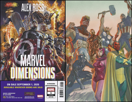 Comics - Avengers: Armageddon 1 Alex Ross Marvel Dimensions Variant - Fan-Tastic Cards & Comics - Marvel Comics