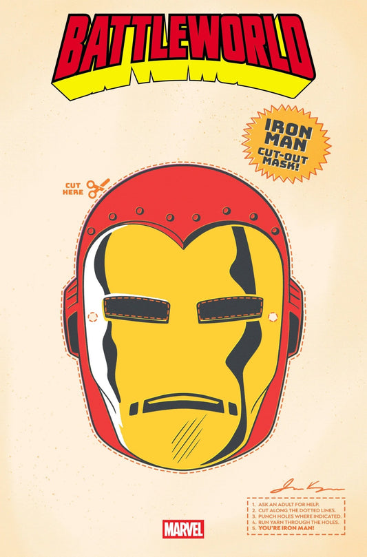 Comics - Battleworld 1 Retro Halloween Mask Variant - Fan - Tastic Cards & Comics - Marvel Comics