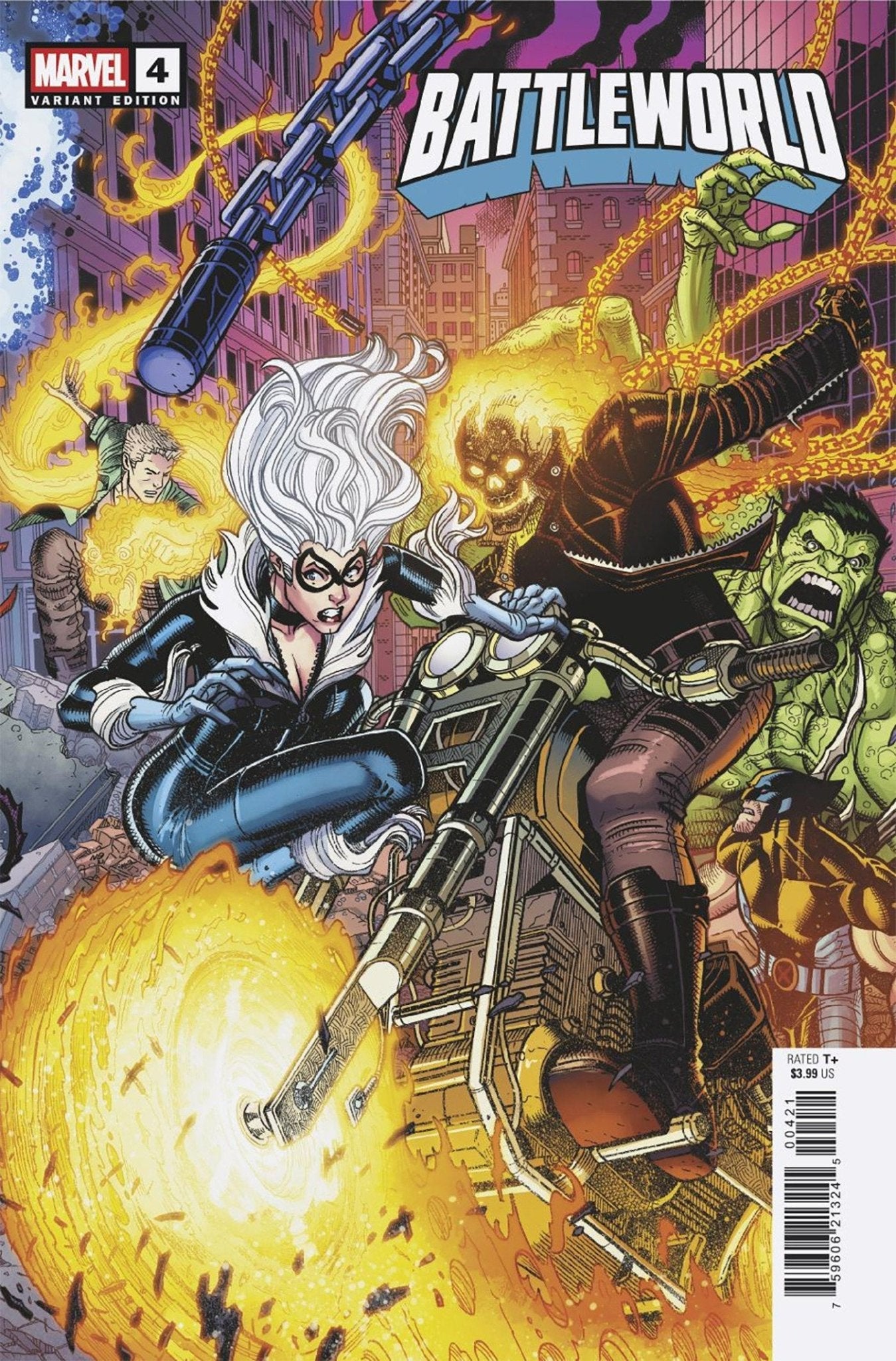 Comics - Battleworld 4 Nick Bradshaw 5 Part Connecting Variant D - Fan-Tastic Cards & Comics - Marvel Comics