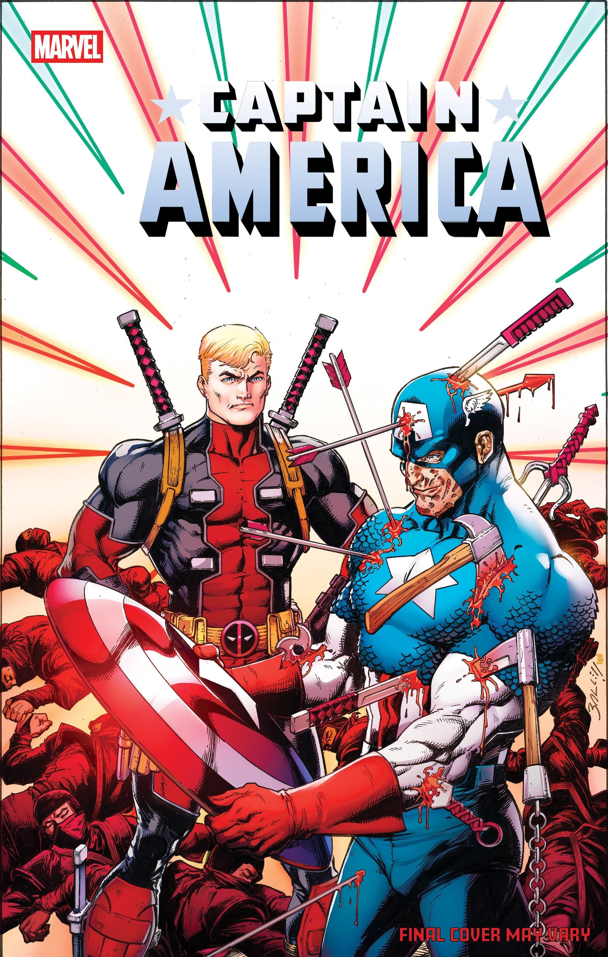 Comics - Captain America 9 Mark Bagley April Pool's Day Variant - Fan-Tastic Cards & Comics - Marvel Comics