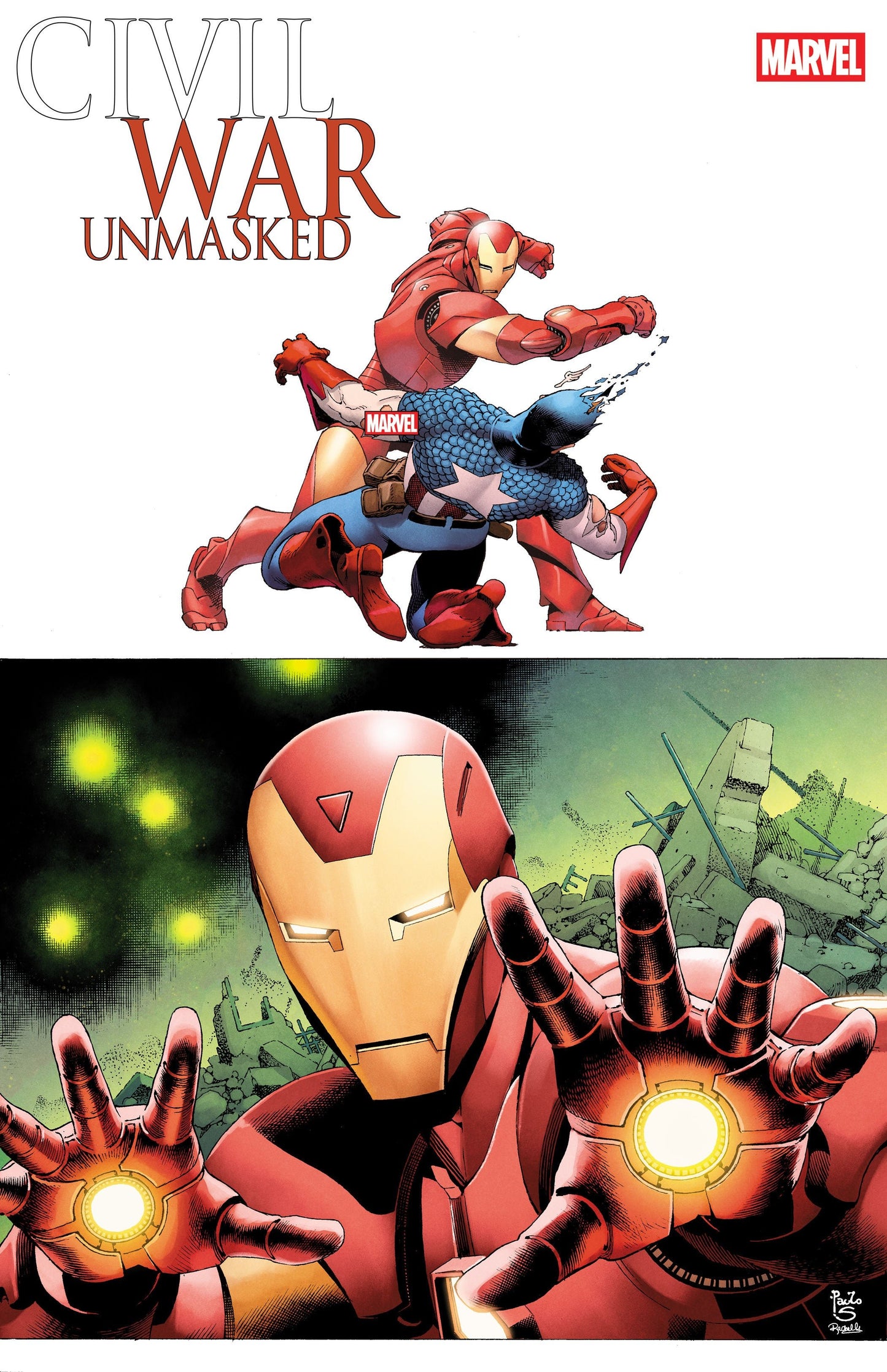 Comics - Civil War: Unmasked 1 Paulo Siqueira 5 Part Connecting Variant - Fan-Tastic Cards & Comics - Marvel Comics