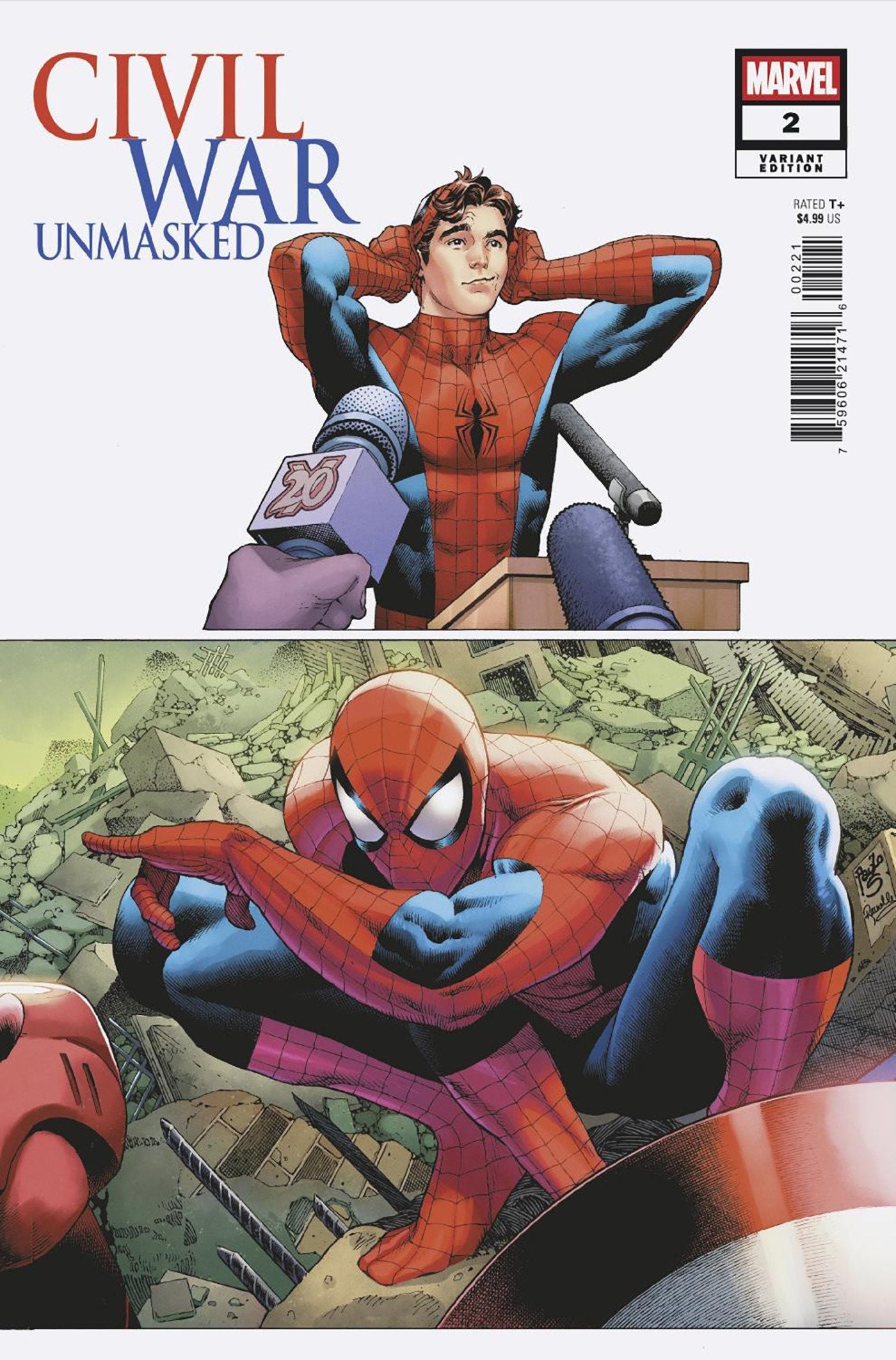 Comics - Civil War: Unmasked 2 Paulo Siqueira 5 Part Connecting Variant - Fan-Tastic Cards & Comics - Marvel Comics