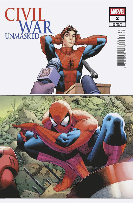 Comics - Civil War: Unmasked 2 Paulo Siqueira 5 Part Connecting Variant - Fan-Tastic Cards & Comics - Marvel Comics
