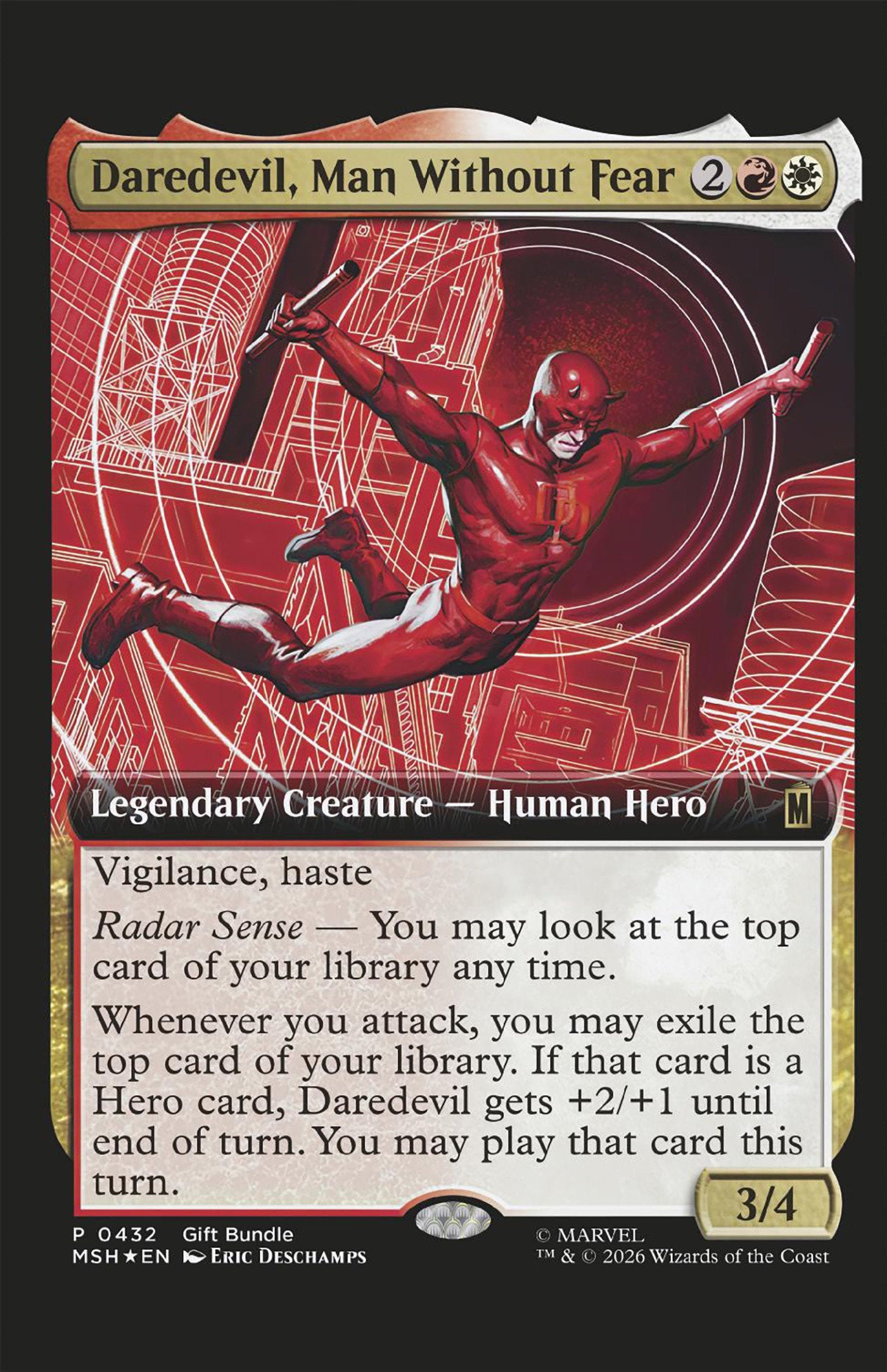 Comics - Daredevil 4 Classified Artist Magic: The Gathering Variant - Fan-Tastic Cards & Comics - Marvel Comics