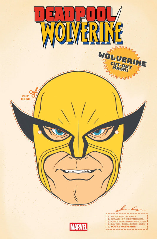 Comics - Deadpool/Wolverine 9 Retro Halloween Mask Variant - Fan - Tastic Cards & Comics - Marvel Comics