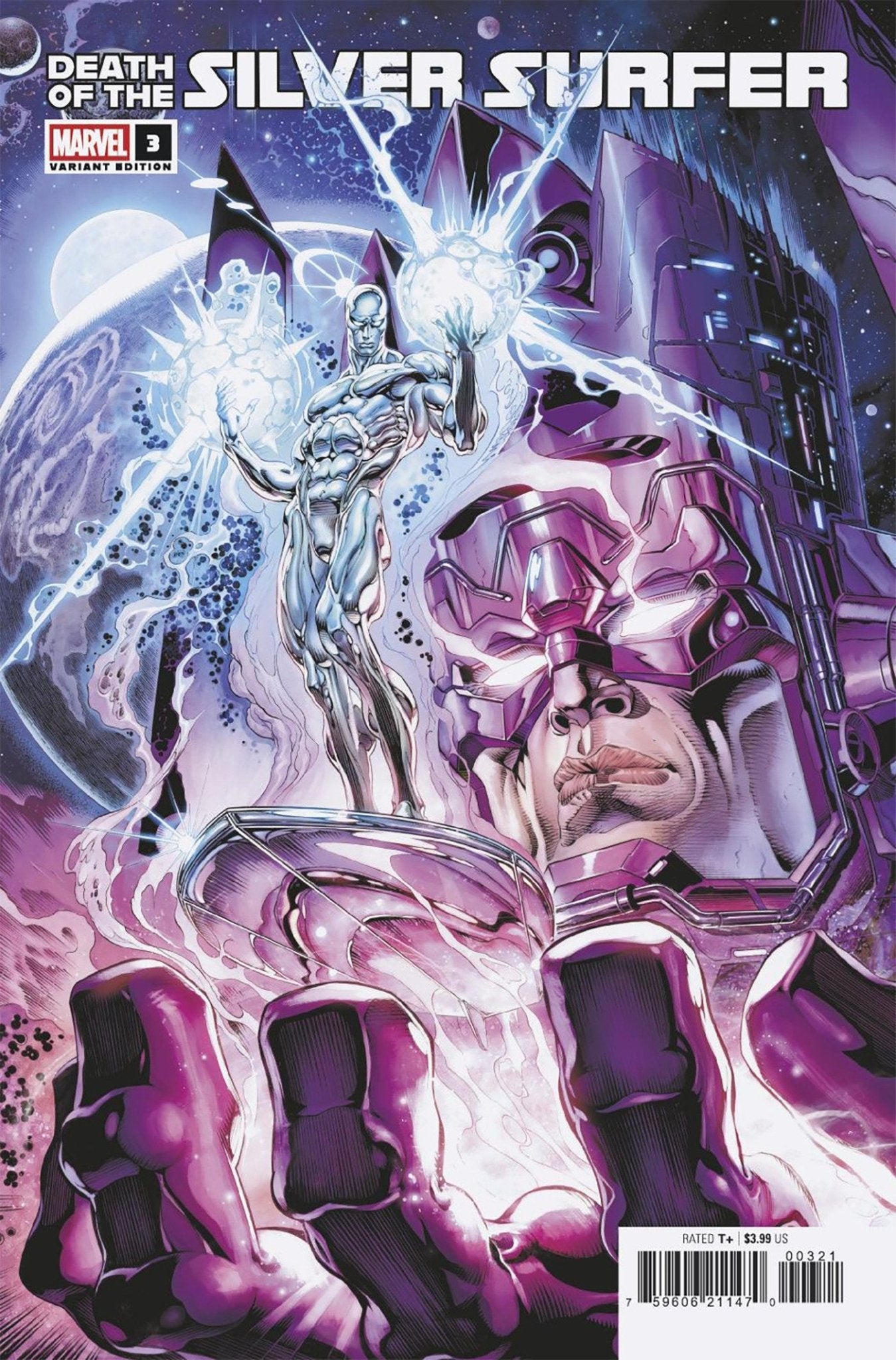 Comics - Death Of The Silver Surfer 3 Claudio Castellini Variant - Fan - Tastic Cards & Comics - Marvel Comics