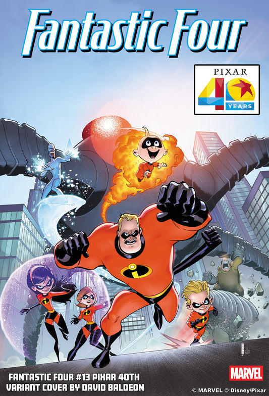 Comics - Fantastic Four 13 David Baldeon Pixar 40 Th Variant - Fan-Tastic Cards & Comics - Marvel Comics