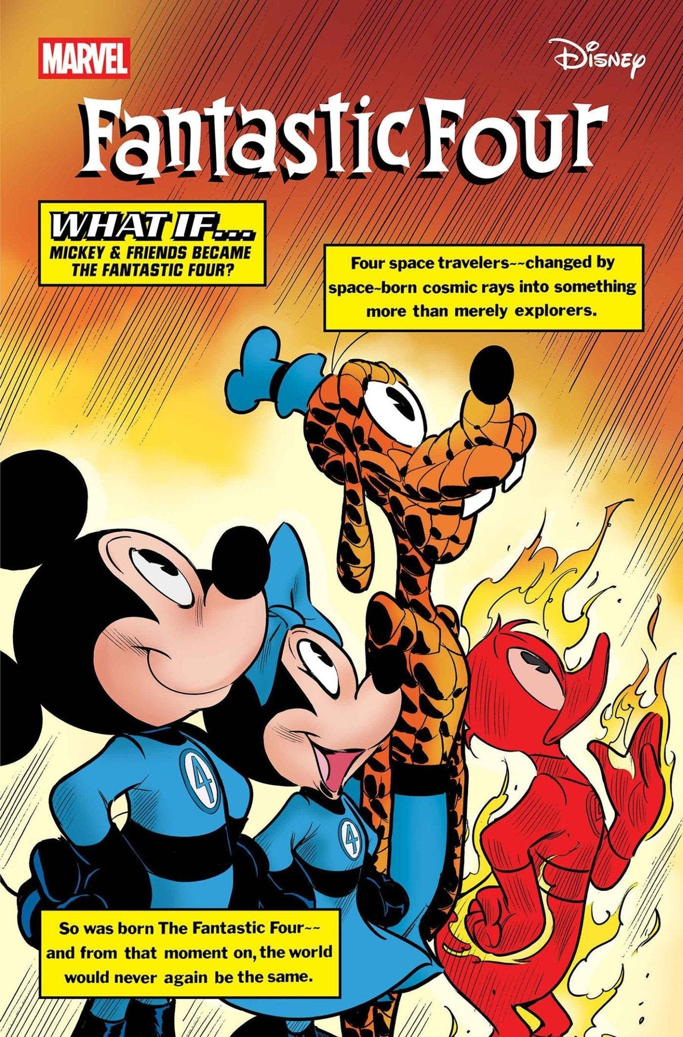 Comics - Fantastic Four 6 Ivan Bigarella Disney What If? Fantastic Four Homage Variant - Fan-Tastic Cards & Comics - Marvel Comics