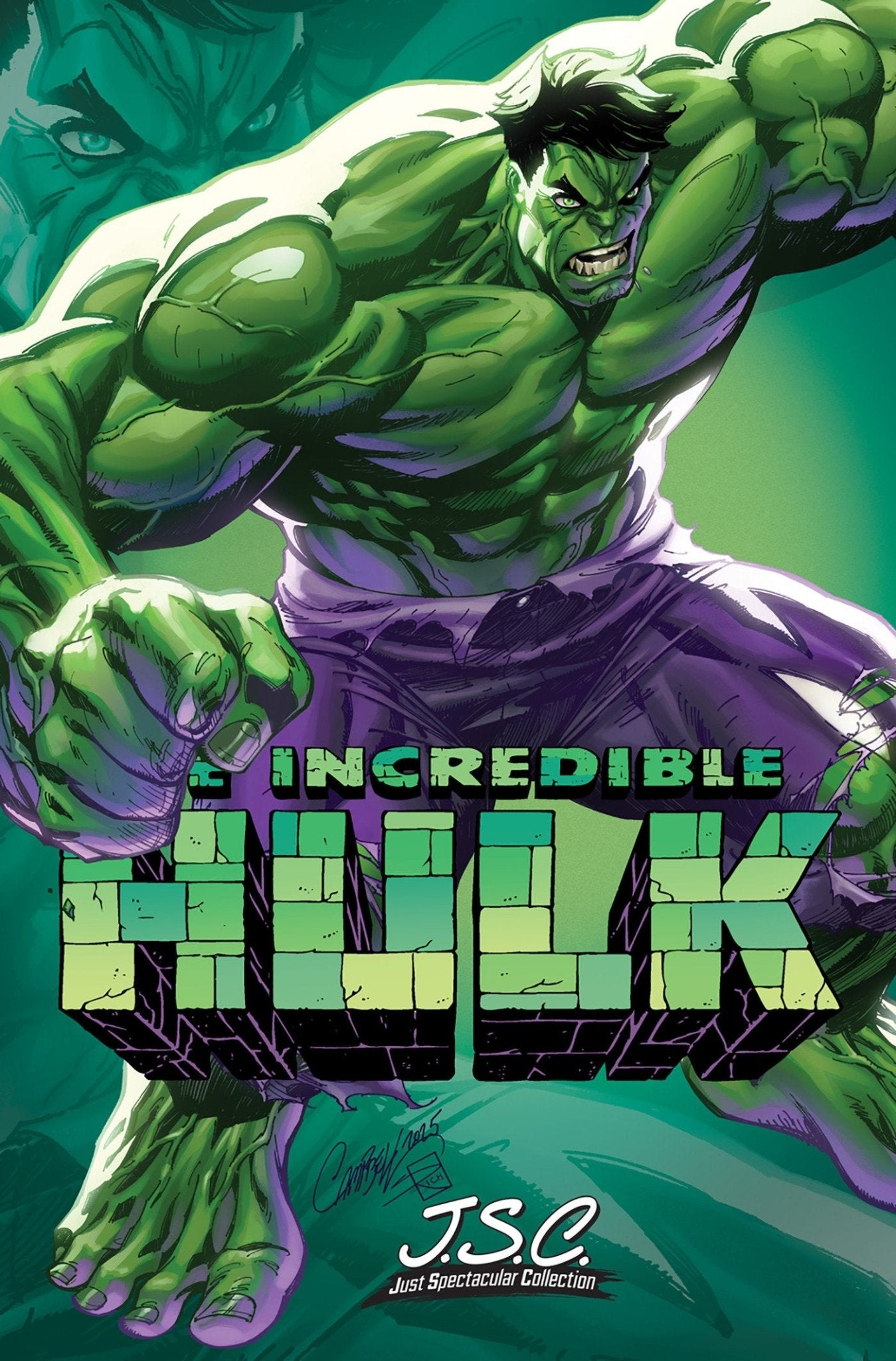 Comics - Incredible Hulk 28 J. Scott Campbell Just Spectacular Collection Variant - Fan - Tastic Cards & Comics - Marvel Comics