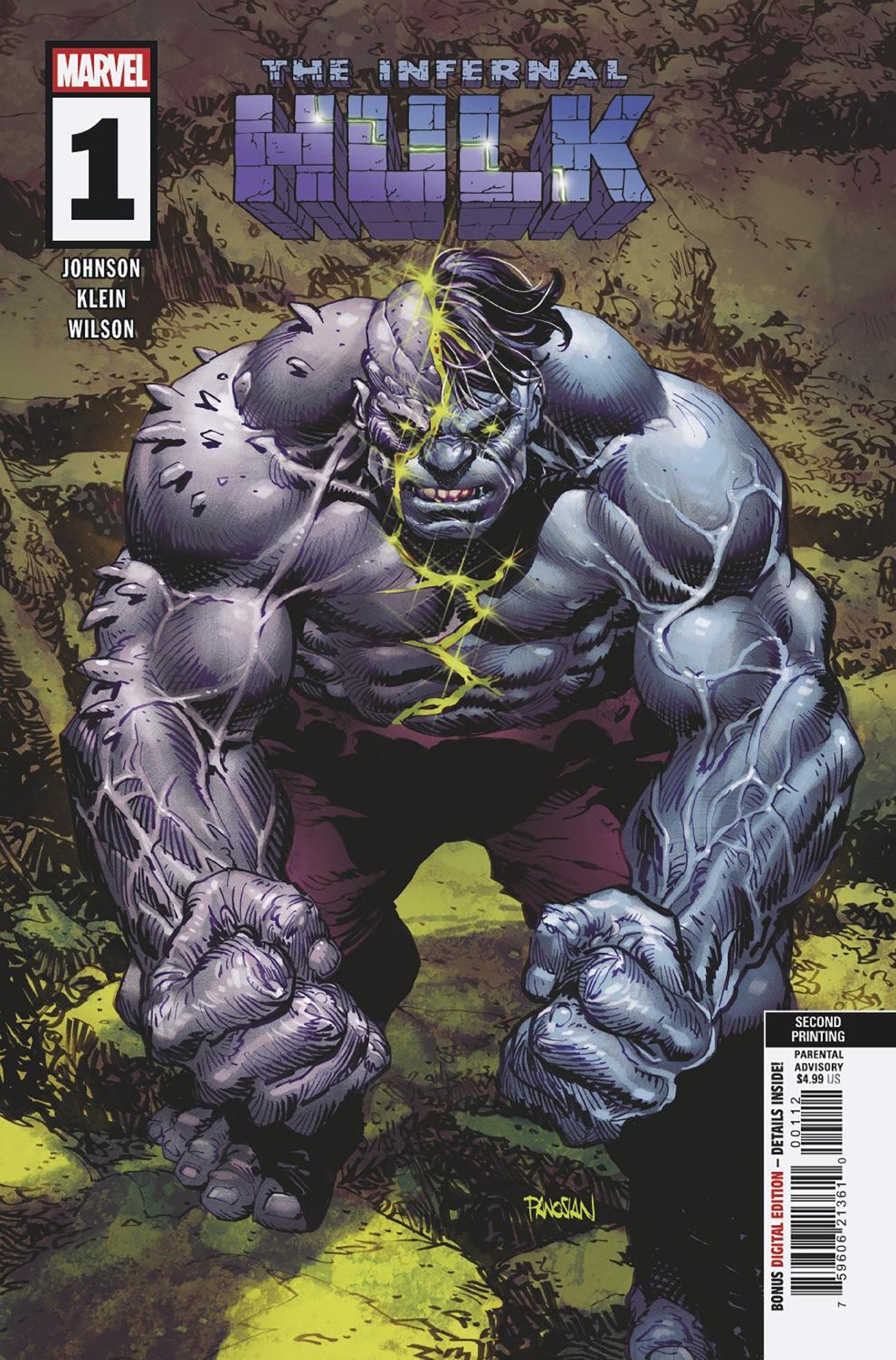Comics - Infernal Hulk 1 Dan Panosian 2nd Printing Variant - Fan-Tastic Cards & Comics - Marvel Comics