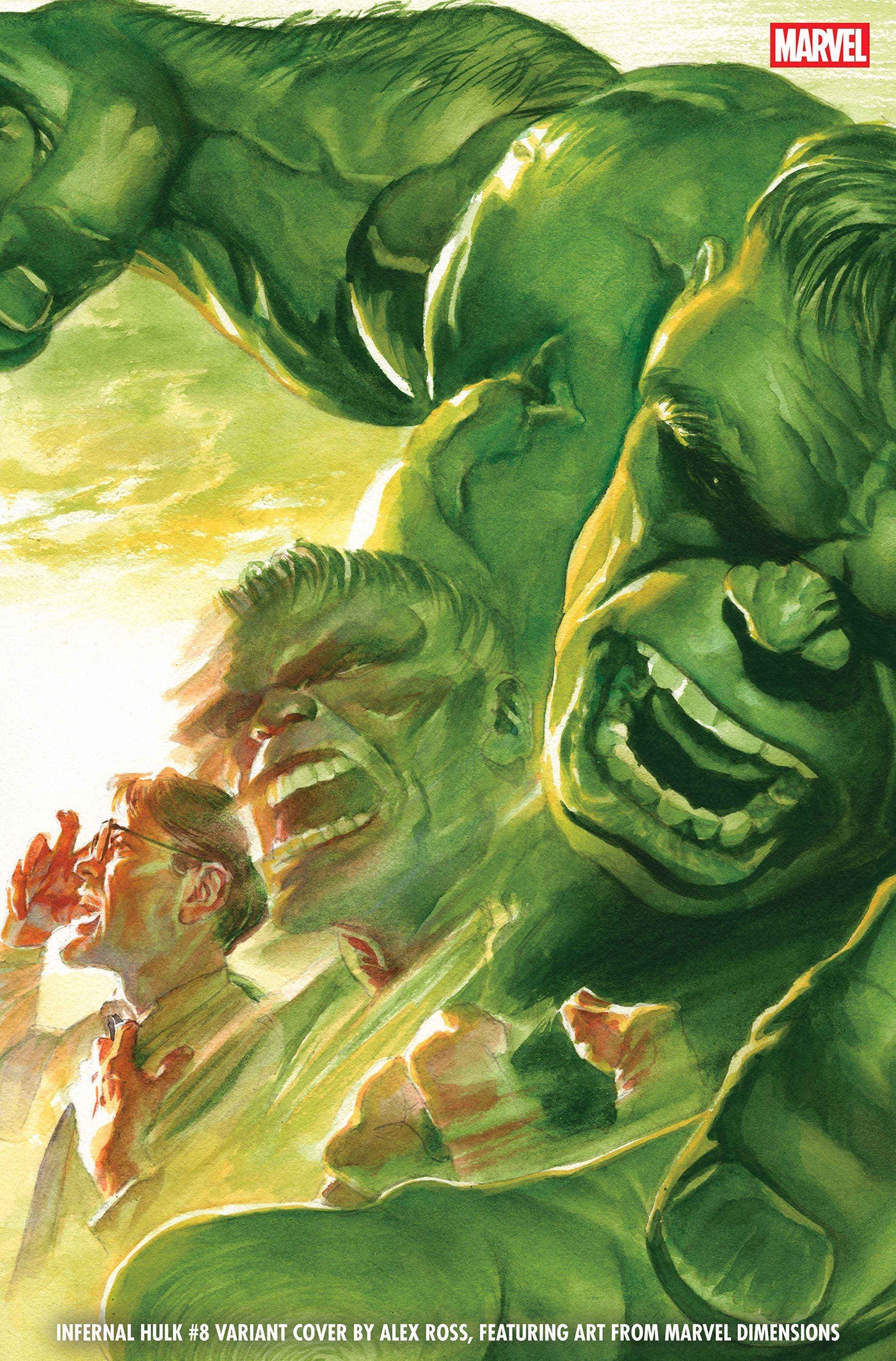 Comics - Infernal Hulk 8 Alex Ross Marvel Dimensions Variant - Fan-Tastic Cards & Comics - Marvel Comics