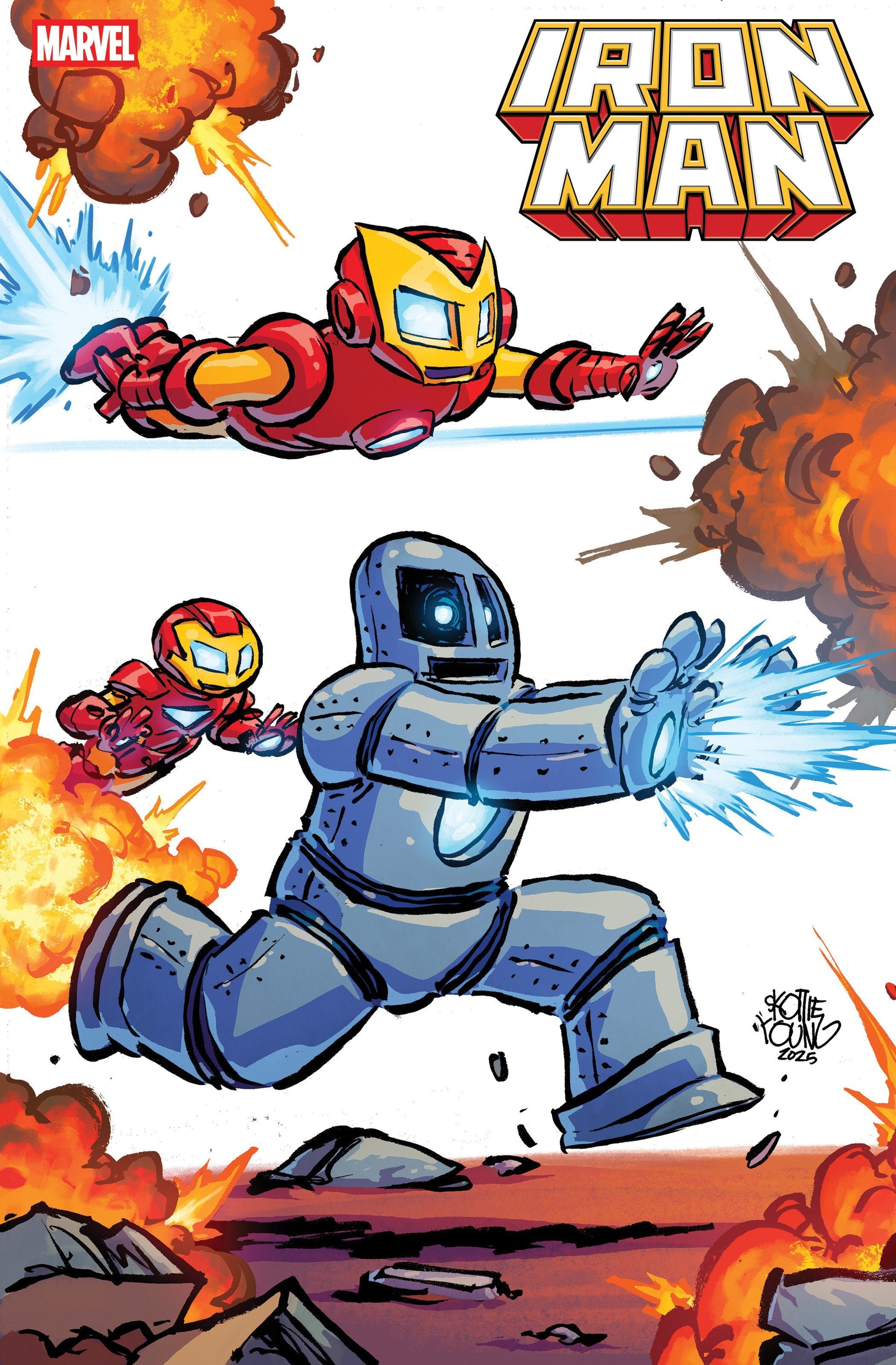 Comics - Iron Man 1 Skottie Young 4 Part Connecting Variant - Fan-Tastic Cards & Comics - Marvel Comics