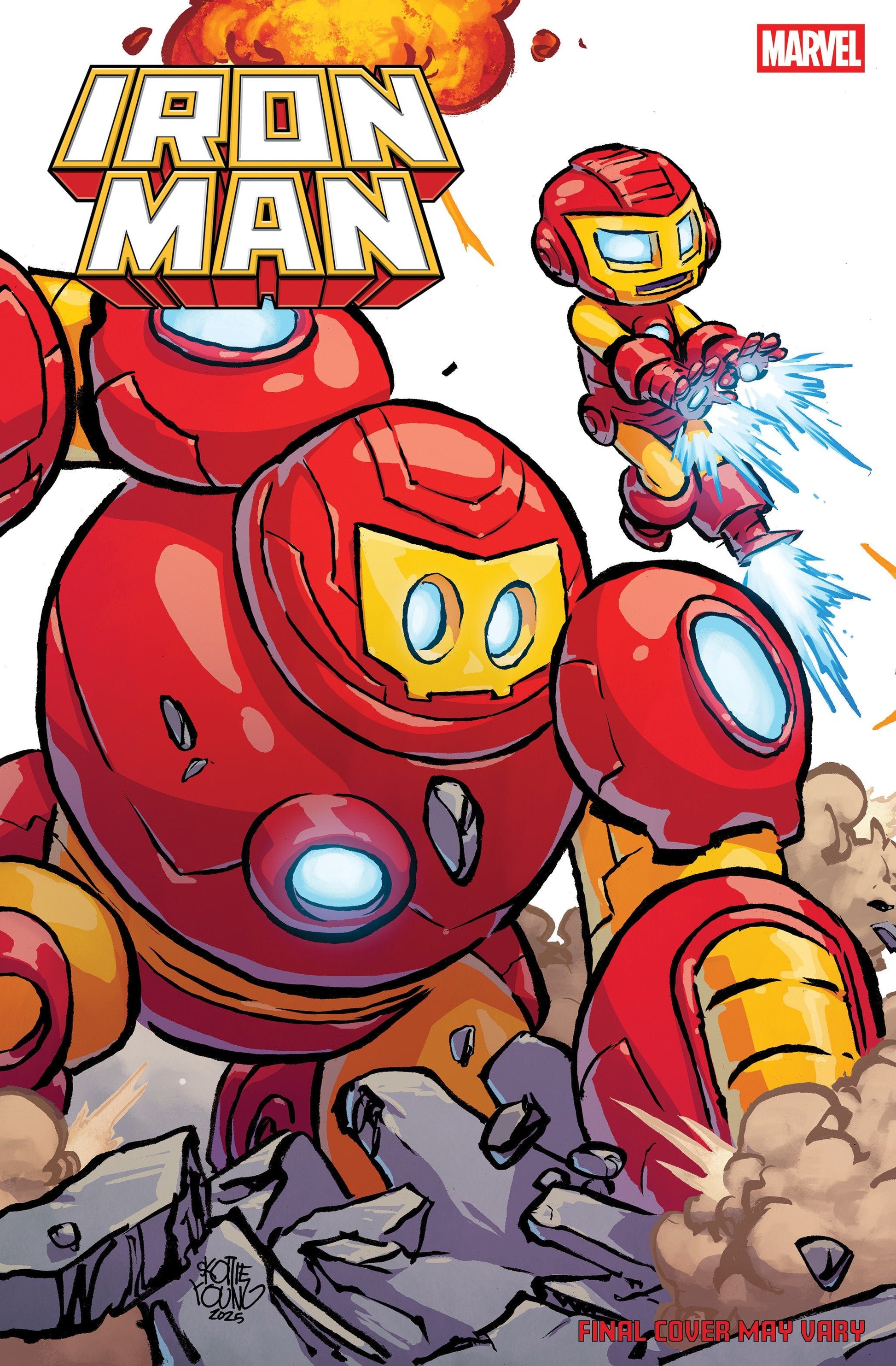 Comics - Iron Man 3 Skottie Young 4 Part Connecting Variant - Fan-Tastic Cards & Comics - Marvel Comics
