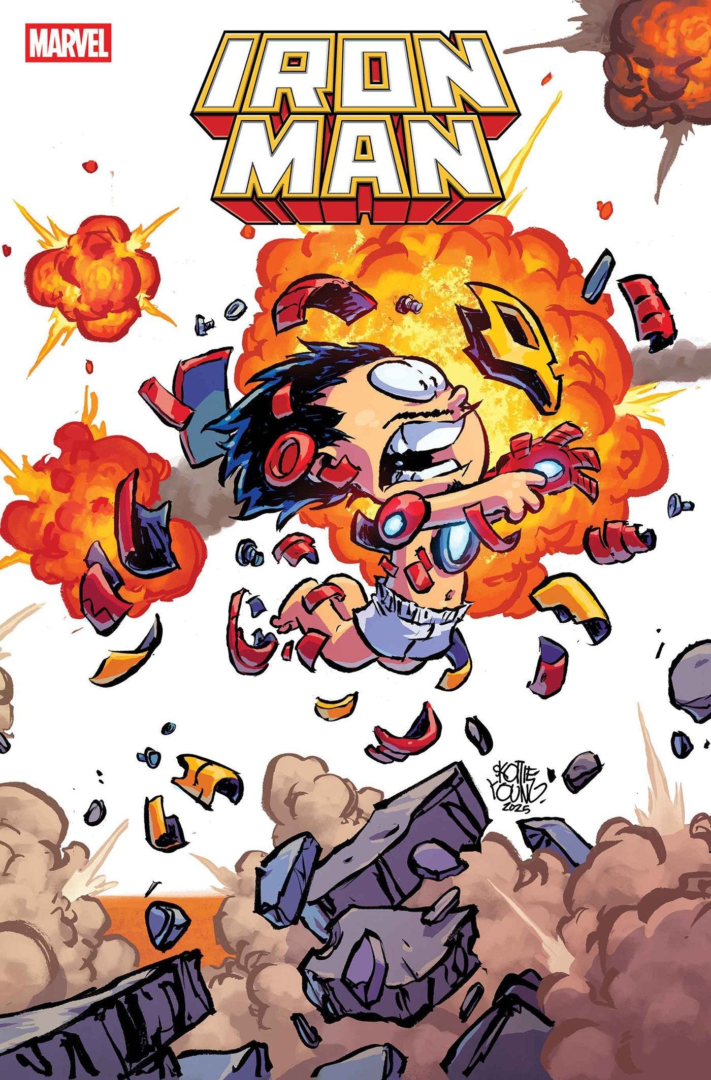 Comics - Iron Man 4 Skottie Young 4 Part Connecting Variant - Fan-Tastic Cards & Comics - Marvel Comics