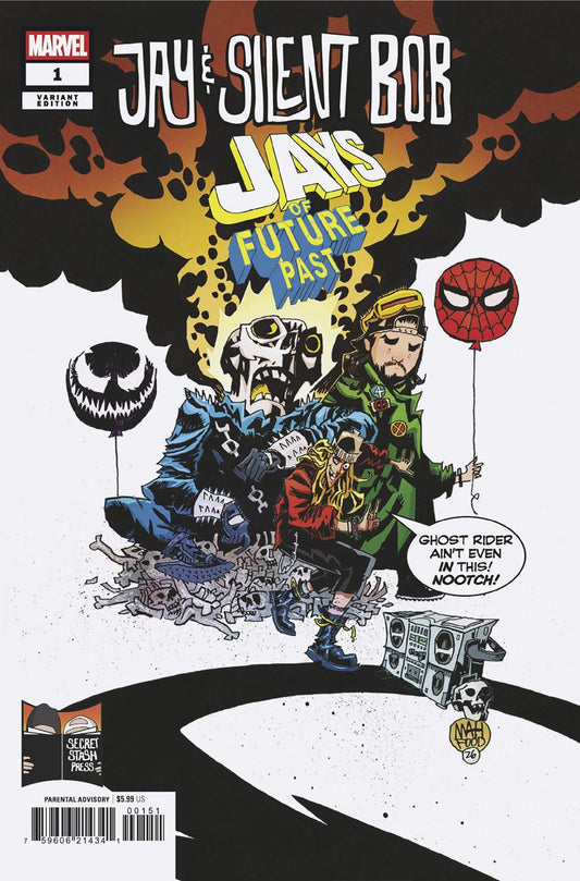 Comics - Jay & Silent Bob: Jays Of Future Past 1 Jim Mahfood Variant - Fan-Tastic Cards & Comics - Marvel Comics