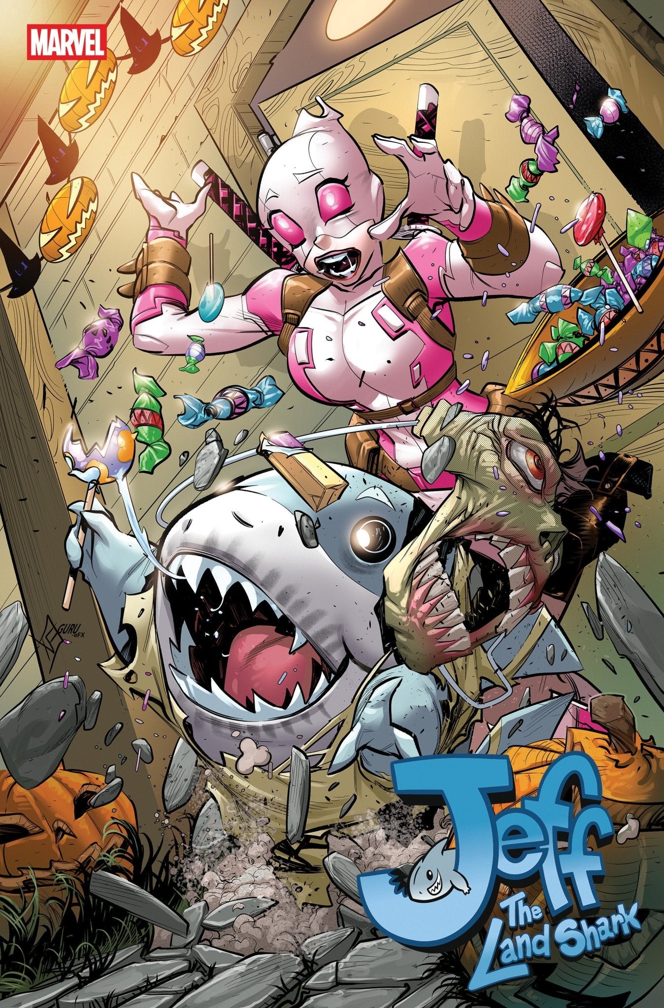 Comics - Jeff The Land Shark 5 Federico Vincentini Variant - Fan - Tastic Cards & Comics - Marvel Comics