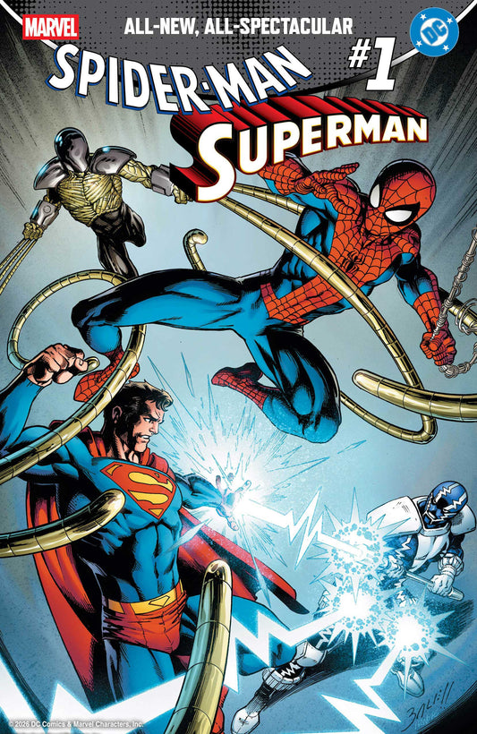 Comics - Marvel/DC: Spider-Man/Superman 1 Mark Bagley Foil Variant - Fan-Tastic Cards & Comics - Marvel Comics