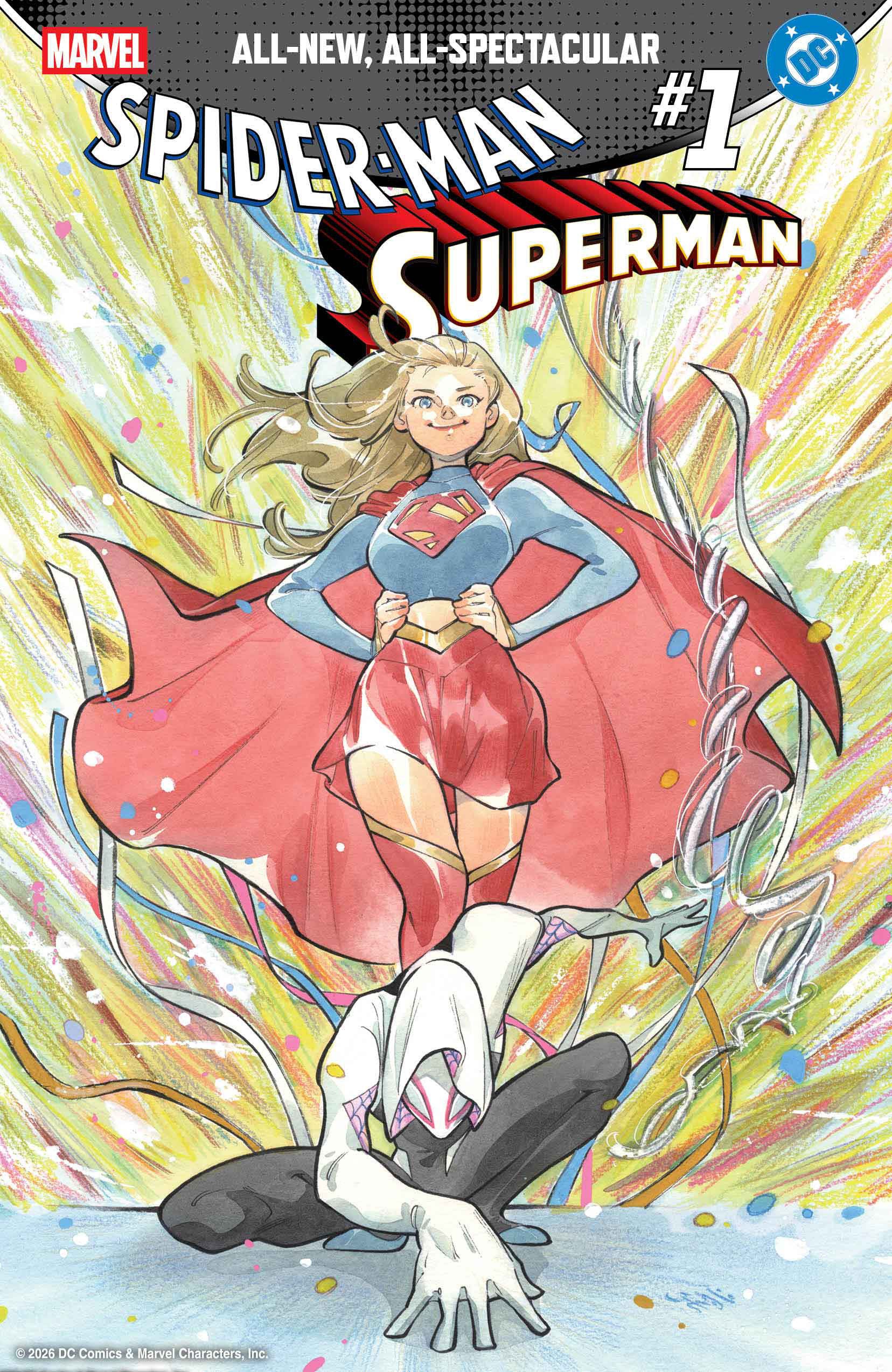 Comics - Marvel/DC: Spider-Man/Superman 1 Peach Momoko Variant - Fan-Tastic Cards & Comics - Marvel Comics