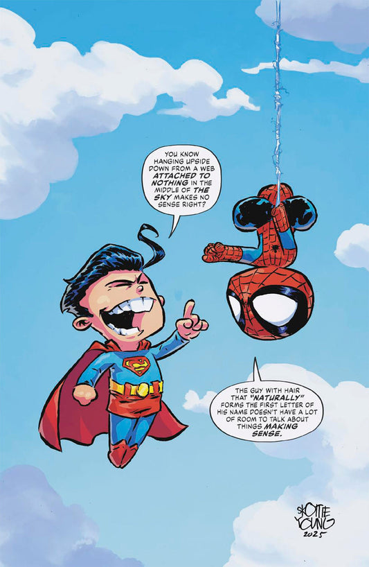 Comics - Marvel/DC: Spider-Man/Superman 1 Skottie Young Full Art Variant - Fan-Tastic Cards & Comics - Marvel Comics