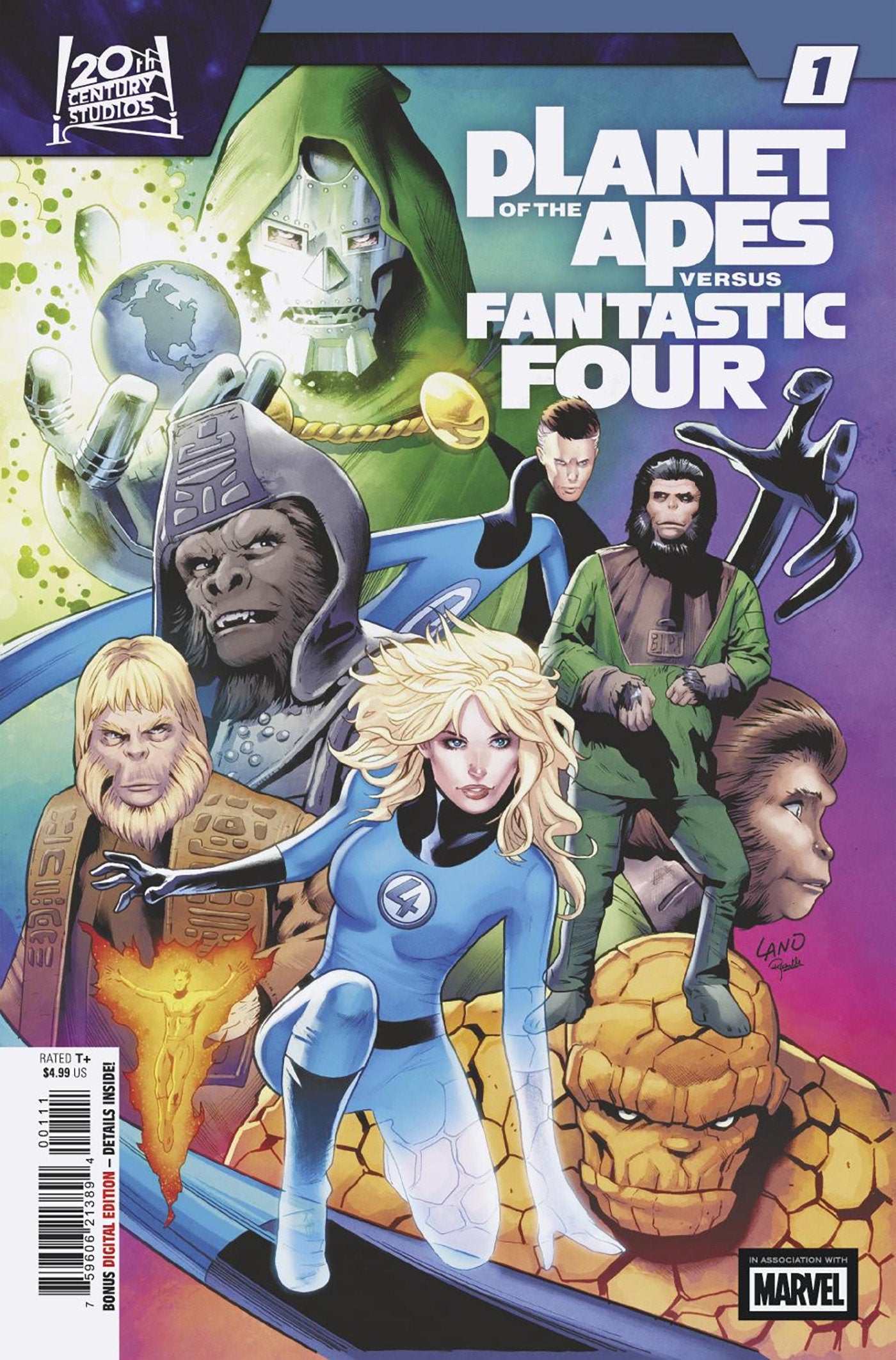 Comics - Planet Of The Apes vs. Fantastic Four 1 - Fan-Tastic Cards & Comics - Marvel Comics