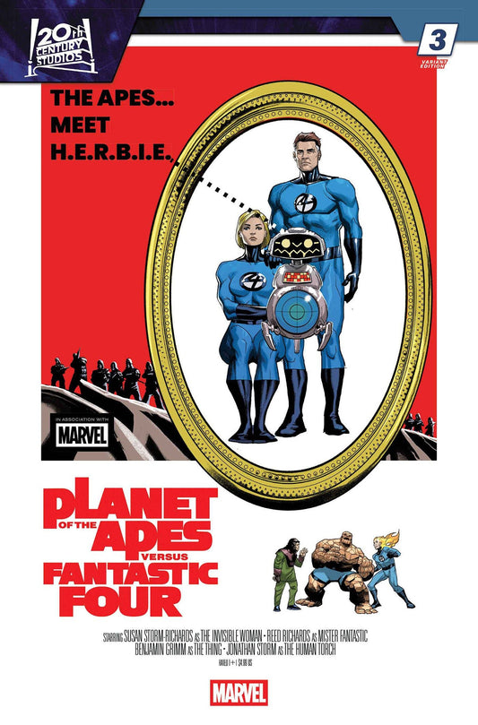 Comics - Planet Of The Apes vs. Fantastic Four 3 Pete Woods Movie Homage Variant - Fan-Tastic Cards & Comics - Marvel Comics