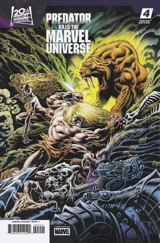 Comics - Predator Kills The Marvel Universe 4 Kyle Hotz Hunting The Hunters Variant - Fan-Tastic Cards & Comics - Marvel Comics