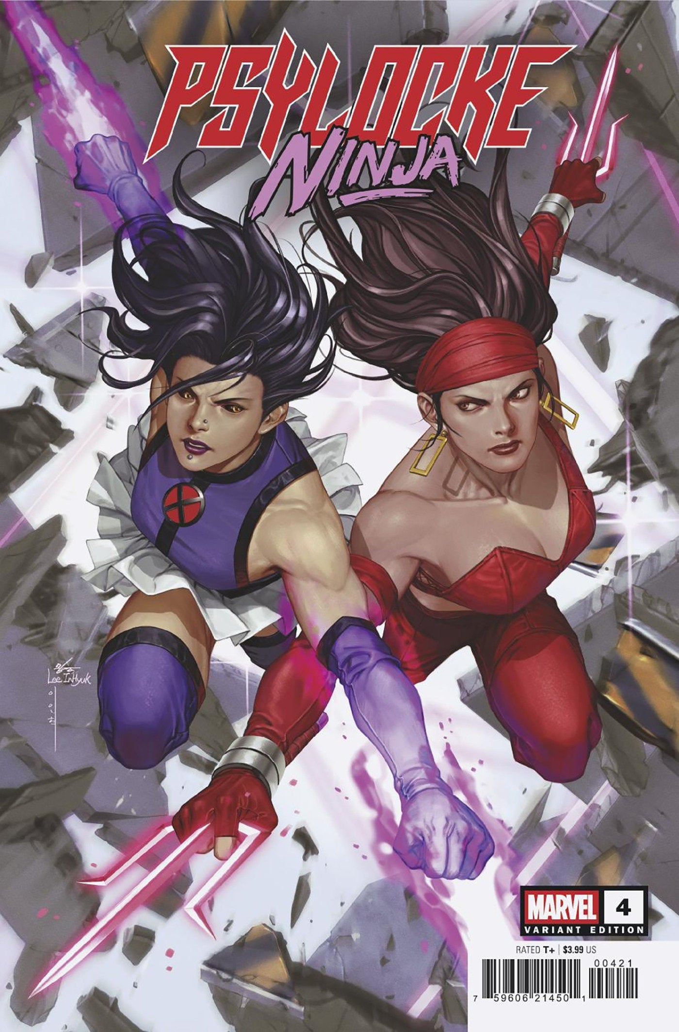 Comics - Psylocke: Ninja 4 Inhyuk Lee Versus Elektra Variant - Fan-Tastic Cards & Comics - Marvel Comics