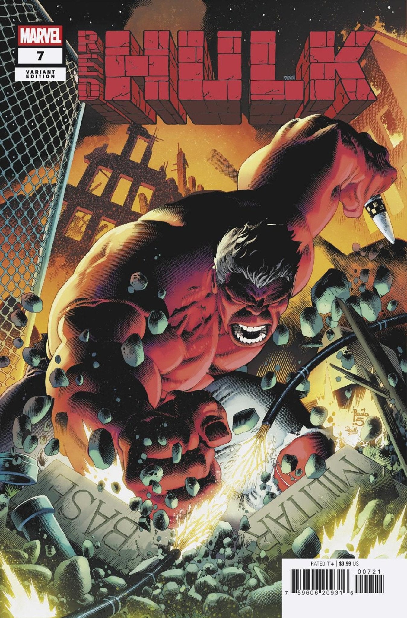 Comics - Red Hulk 7 Paulo Siqueira Variant [Doom] - Fan - Tastic Cards & Comics - Marvel Comics