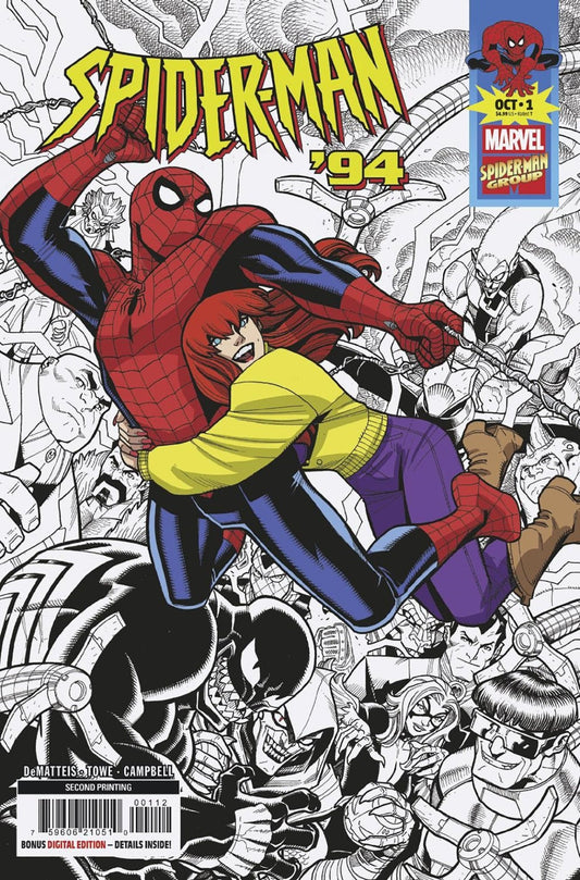 Comics - Spider Man '94 1 Nick Bradshaw 2 Nd Printing Variant - Fan - Tastic Cards & Comics - Marvel Comics