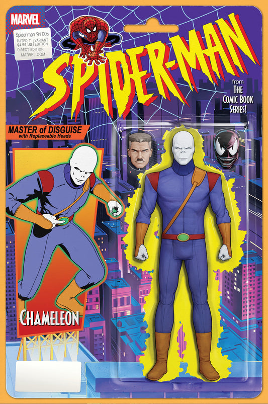 Comics - Spider-Man '94 5 John Tyler Christopher Action Figure Variant - Fan-Tastic Cards & Comics - Marvel Comics