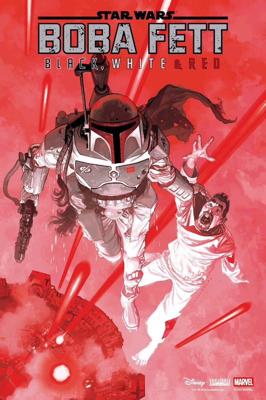 Comics - Star Wars: Boba Fett Black, White & Red 1 Josemaria Casanovas Variant - Fan - Tastic Cards & Comics - Marvel Comics