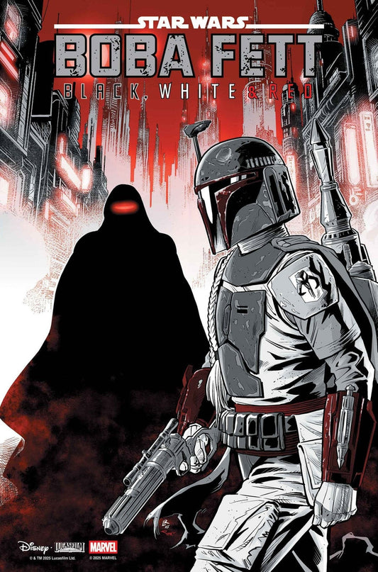 Comics - Star Wars: Boba Fett Black, White & Red 4 Luke Ross Variant - Fan-Tastic Cards & Comics - Marvel Comics