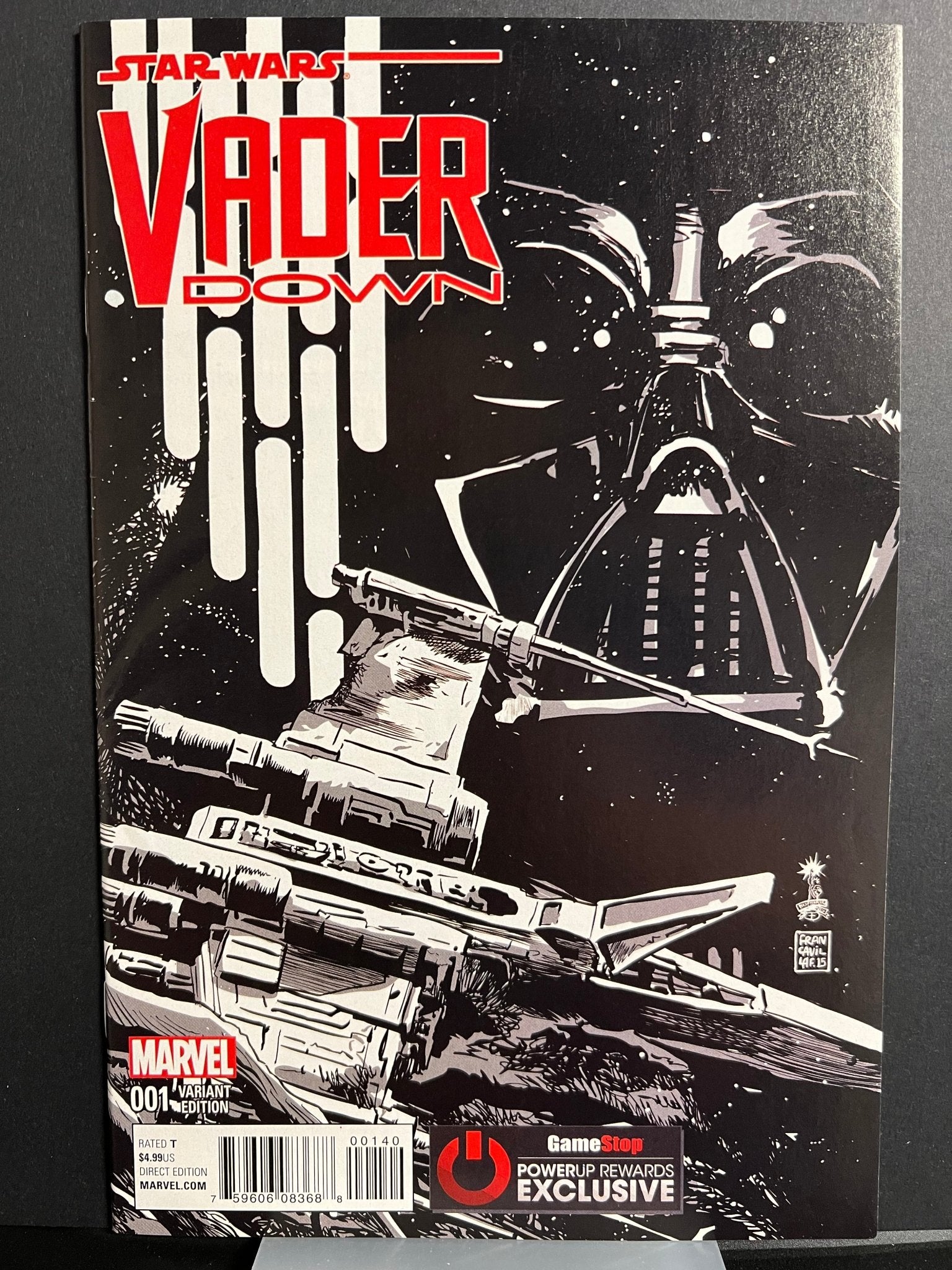 Comics - Star Wars: Vader Down 1 (2015) [GameStop PowerUp Exclusive Francesco Francavilla Variant] - Fan - Tastic Cards & Comics - Marvel Comics